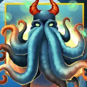 Crash Games logo of Cthulhu from KA Gaming at 1win Casino